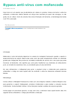 bypass anti virus com msfencode.pdf